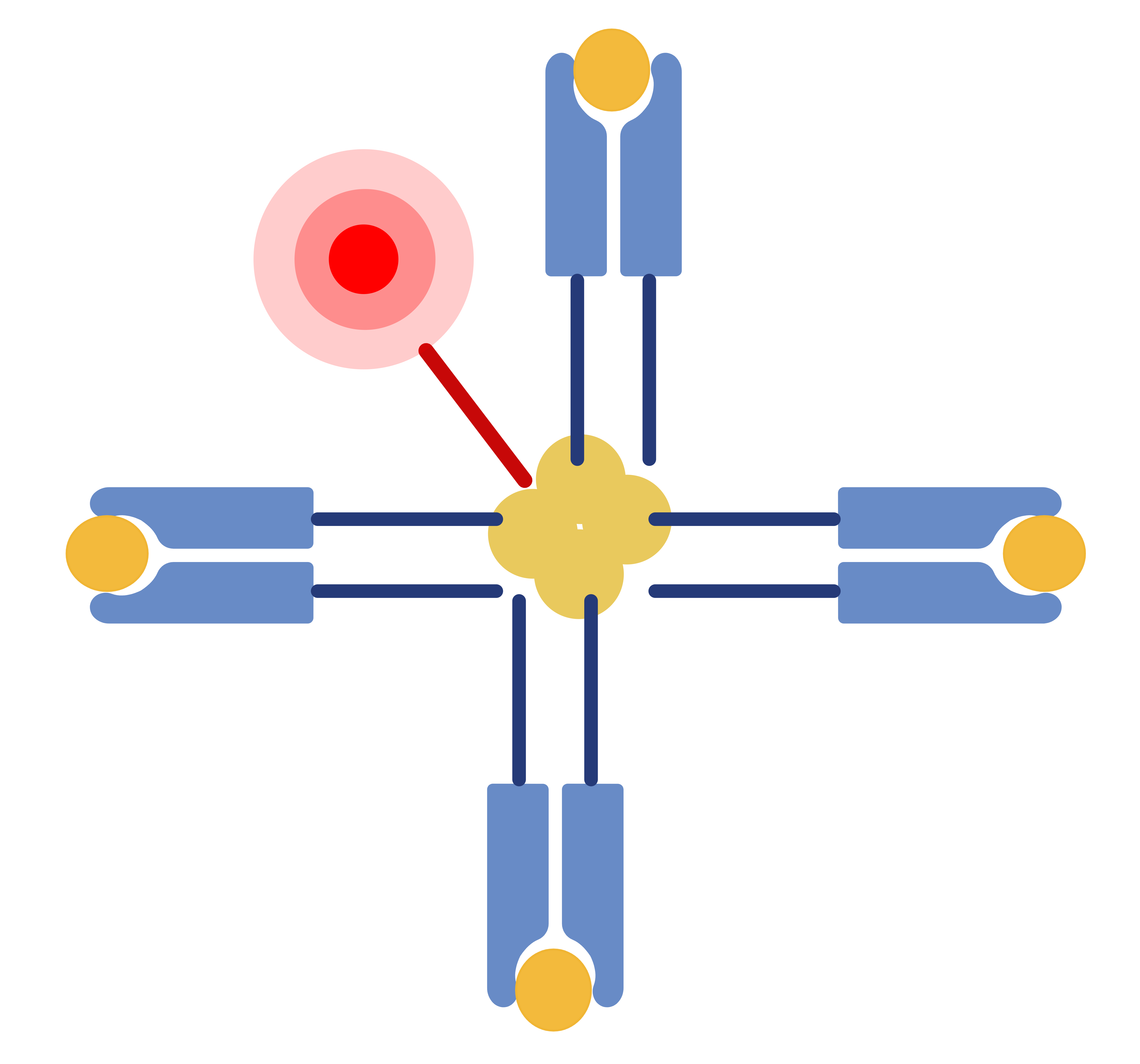 Simplified tetramer analysis icon